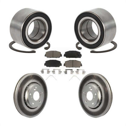 Kit de Rotor et plaquettes de frein à disque revêtu de roulement de roue avant, pour Honda Civic Acura IL