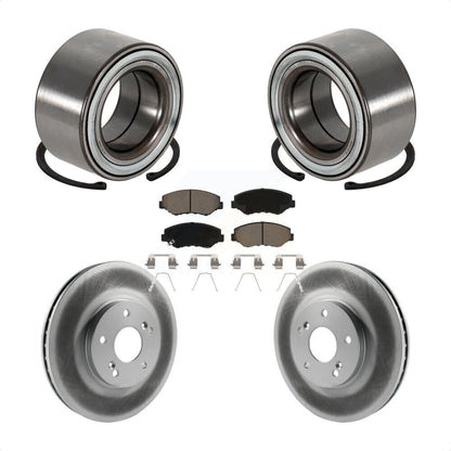 Kit de Rotor et plaquettes de frein à disque revêtus de roulement de roue avant pour Honda Pilo 2005 – 2008