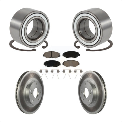 Kit de rotor et plaquettes de frein revêtus de roulement de roue avant pour Honda Element E 2003 – 2011
