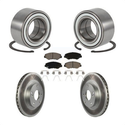 Kit de rotors et plaquettes de frein à disque enduits de roulement de roue avant pour Honda Element
