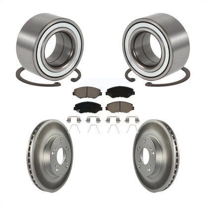 Kit de rotors de frein à disque revêtus de roulement de roue avant et de plaquettes en céramique pour Honda CR-