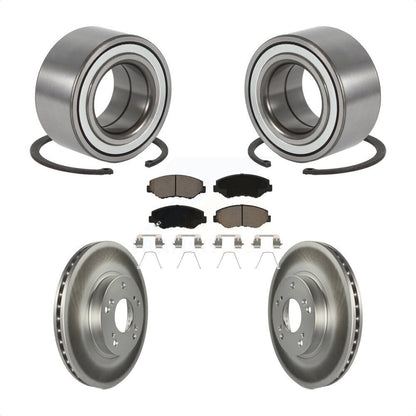 Kit de rotors de frein à disque revêtus de roulement de roue avant et de plaquettes en céramique pour Honda CR-
