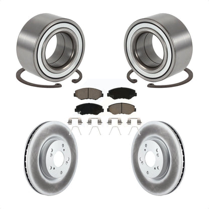 Kit de Rotor et de plaquettes de frein à disque revêtu de roulement de roue avant, pour Honda CR-2005 – 2006