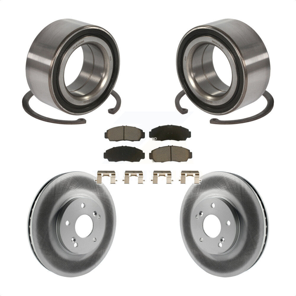 Kit de Rotor et de plaquettes de frein à disque revêtu de roulement de roue avant, pour Honda Accord Acura TS