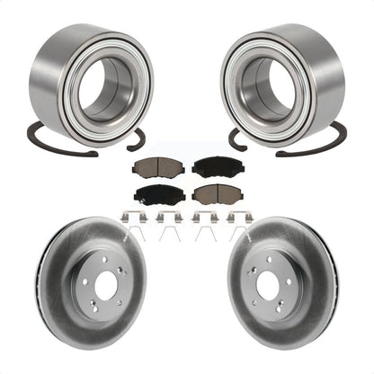 Kit de Rotor et plaquettes de frein à disque revêtus de roulement de roue avant pour Honda Pilo 2003 – 2004
