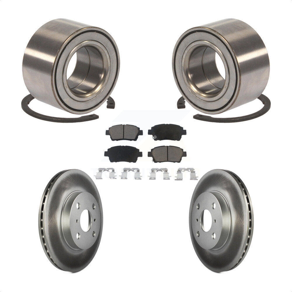 Kit de Rotor et plaquettes de frein à disque revêtu de roulement de roue avant, pour Toyota Ech 2001 – 2005