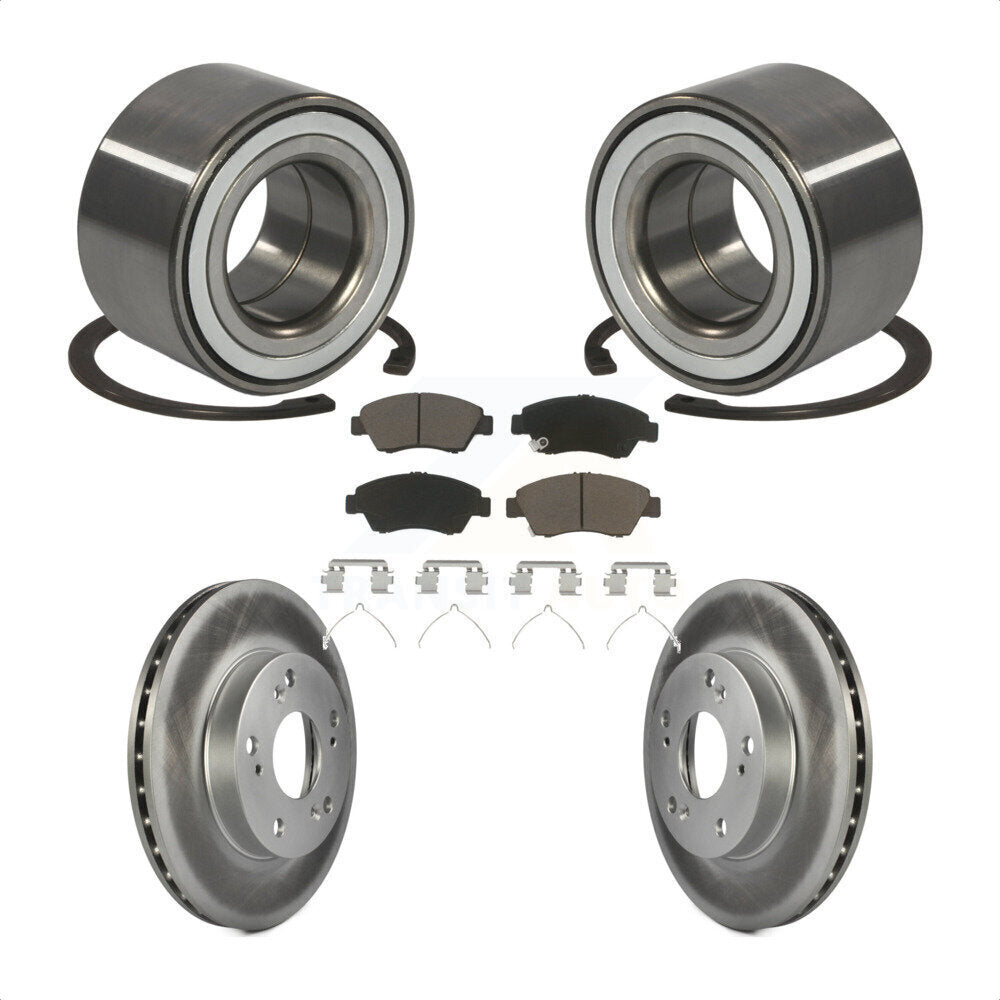 Kit de Rotor et de plaquettes de frein à disque revêtu de roulement de roue avant, pour Honda CR-2011 – 2015