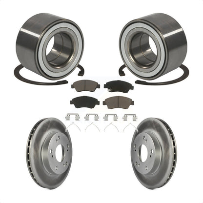 Kit de Rotor et de plaquettes de frein à disque revêtu de roulement de roue avant, pour Honda CR-2011 – 2015