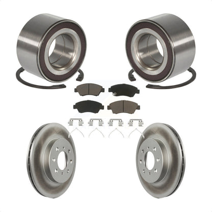 Kit de Rotor et plaquettes de frein à disque enduit de roulement de roue avant pour Honda Fi 2007 – 2008