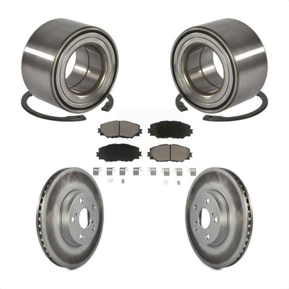 Kit de plaquettes de Rotor de frein enduit de roulement de roue avant, pour Toyota Corolla Matrix Pontia