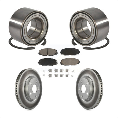 Kit de rotor et de plaquettes de frein avec roulement de roue avant, pour Toyota Corolla i 2017 – 2018