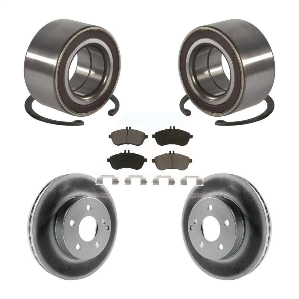 Kit de rotors et plaquettes de frein à disque enduits de roulement de roue avant pour Mercedes-Benz C30