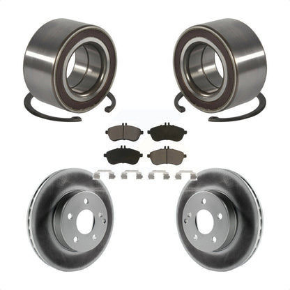 Kit de rotors et plaquettes de frein à disque enduits de roulement de roue avant pour Mercedes-Benz C30