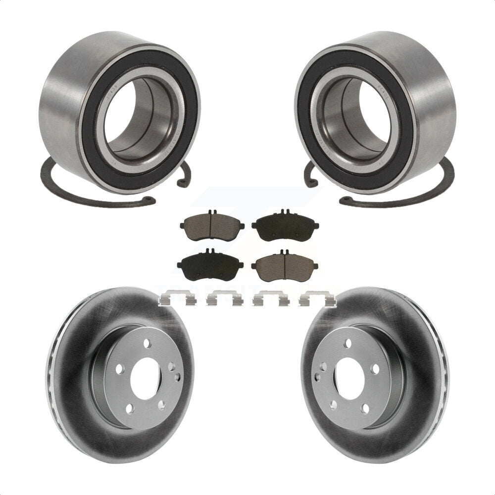 Kit de Rotor et de plaquettes de frein à disque revêtu de roulement de roue avant, pour Mercedes-Benz C250 AW