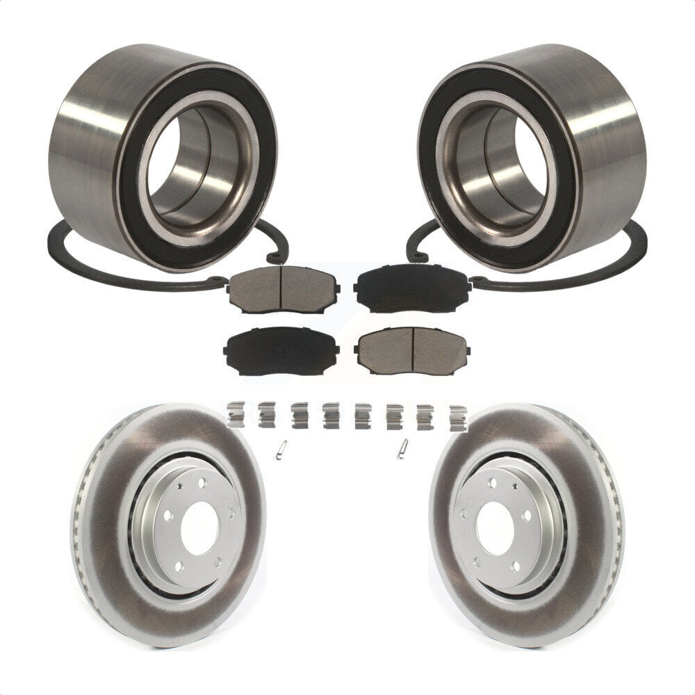 Kit de Rotor et de plaquettes de frein à disque enduit de roulement de roue avant pour Mazda CX-2016 – 2018
