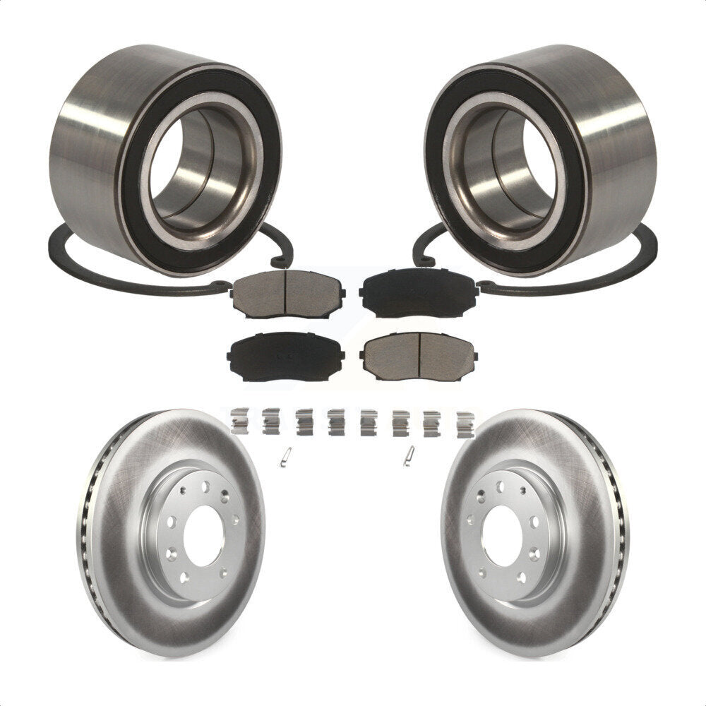 Kit de plaquettes de Rotor de frein enduites de roulement de roue avant, pour Mazda CX-7 Ford Edge Lincol