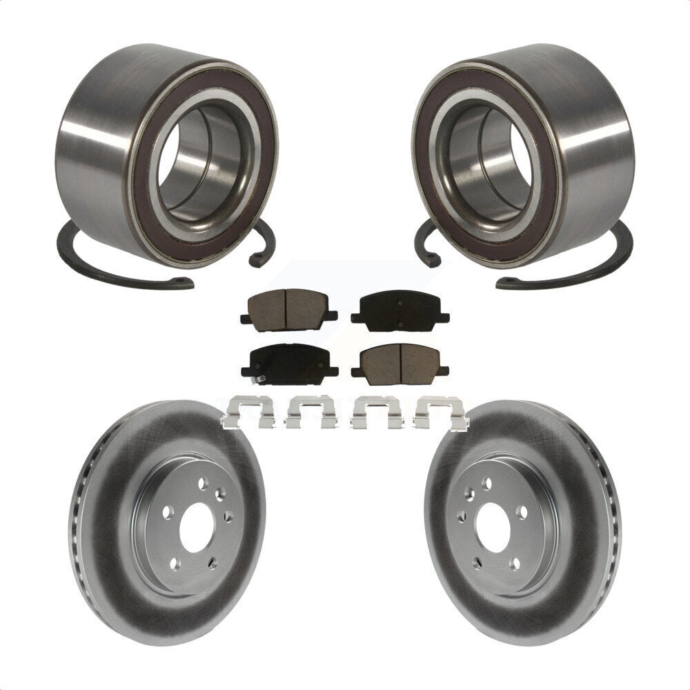 Kit de Rotor et de plaquettes de frein revêtus de roulement de roue avant, pour Buick Encore Chevrolet Tra