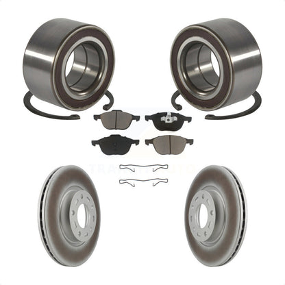 Kit de rotors et plaquettes de frein à disque enduits de roulement de roue avant pour Mazda 3 5 Sport