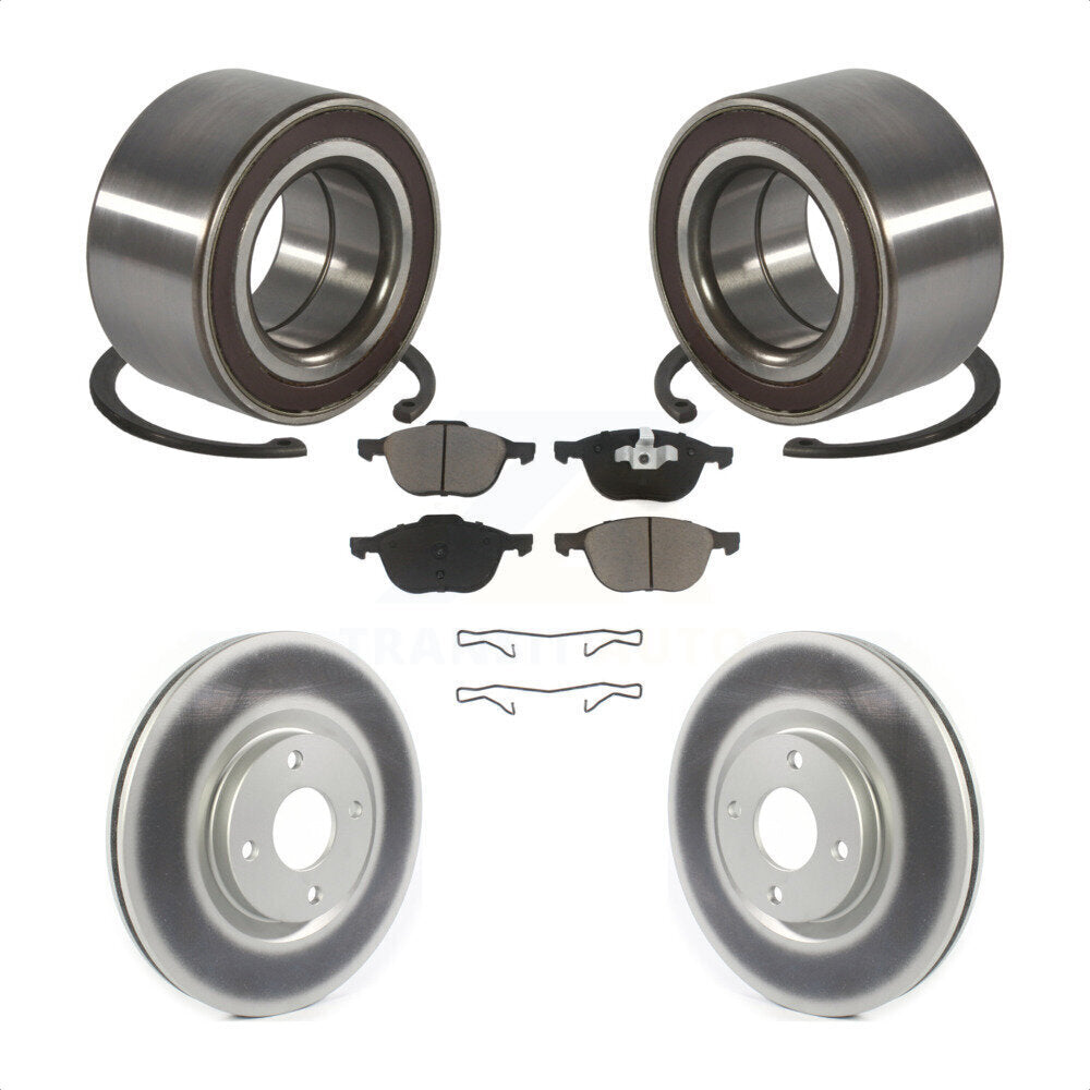 Kit de plaquettes de rotor de frein à disque revêtues de roulement de roue avant, pour Ford EcoSpor 2018 – 2022