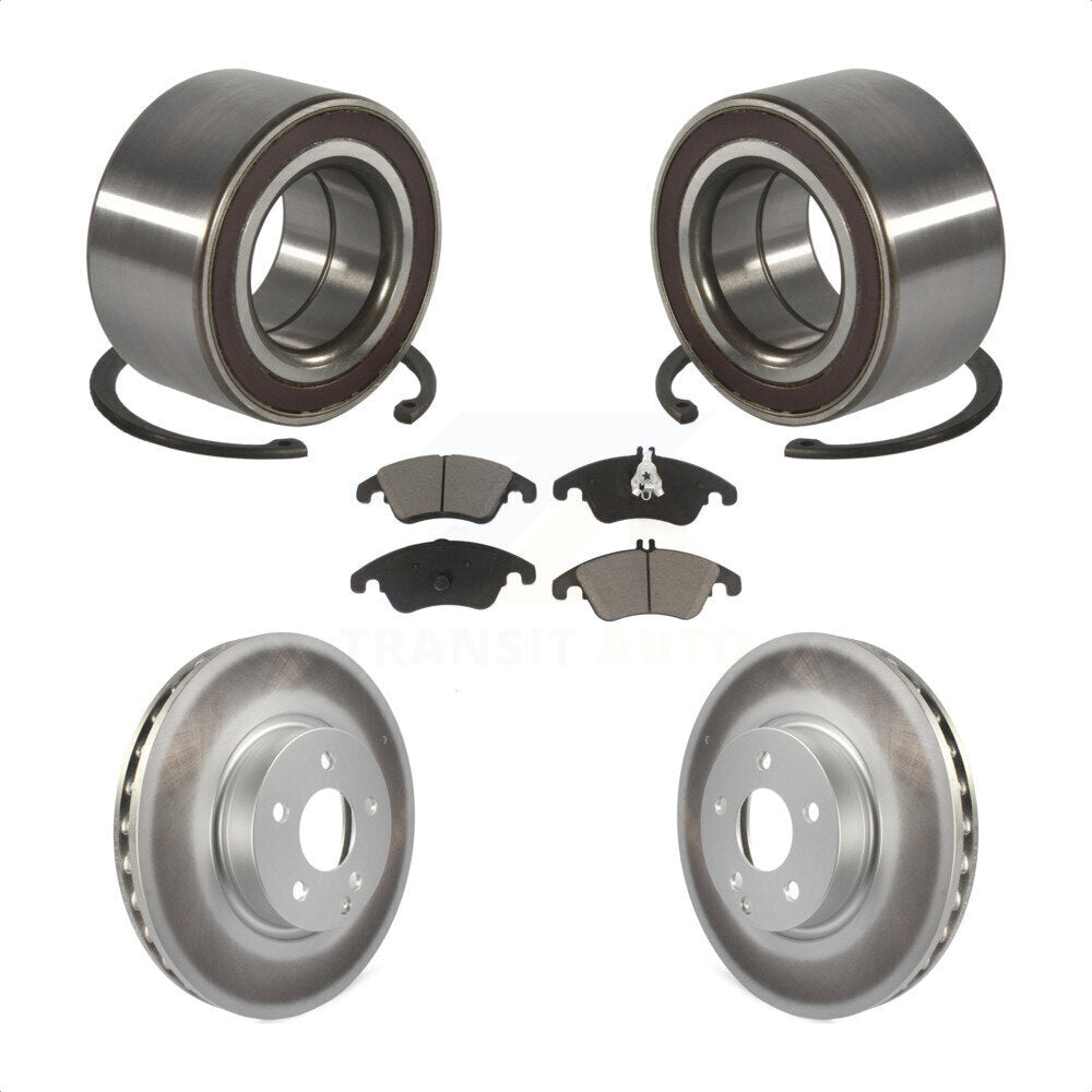 Kit de plaquettes de Rotor de frein enduites de roulement de roue avant, pour Mercedes-Benz C300 E350 C35