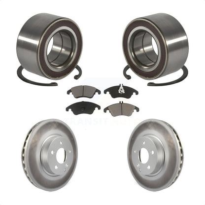Kit de plaquettes de Rotor de frein enduites de roulement de roue avant, pour Mercedes-Benz C300 E350 C35