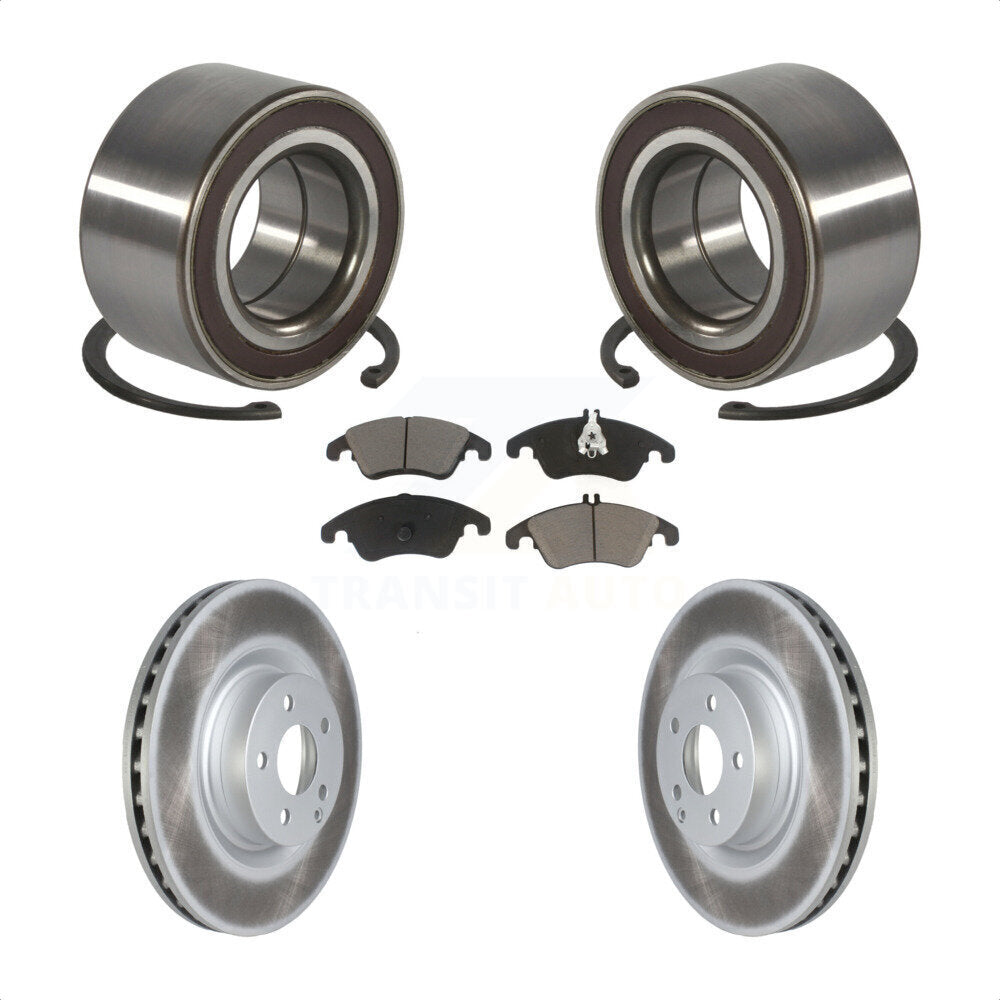 Kit de plaquettes de Rotor de frein à disque enduit de roulement de roue avant, pour Mercedes-Benz E400 E55