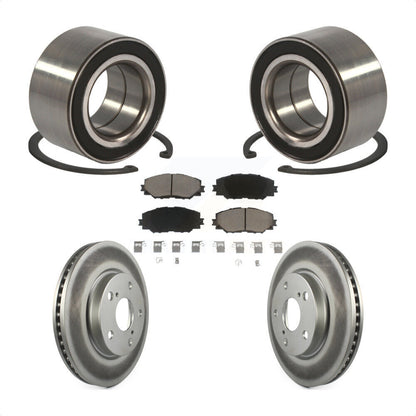 Kit de rotors et plaquettes de frein à disque enduits de roulement de roue avant pour Lexus HS250h 2010
