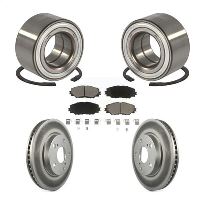 Kit de plaquettes de Rotor de frein à disque revêtu de roulement de roue avant, pour Toyota Prius 2017 – 2018