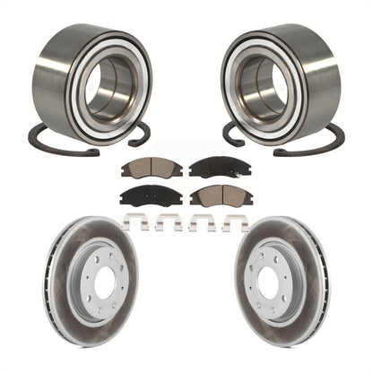 Kit de Rotor et de plaquettes de frein à disque enduit de roulement de roue avant pour Kia Spectra Spectra