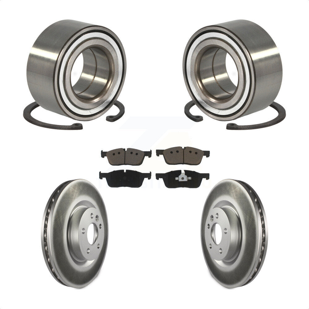 Kit de Rotor et plaquettes de frein revêtus de roulement de roue avant, pour Land Rover Discovery Spor
