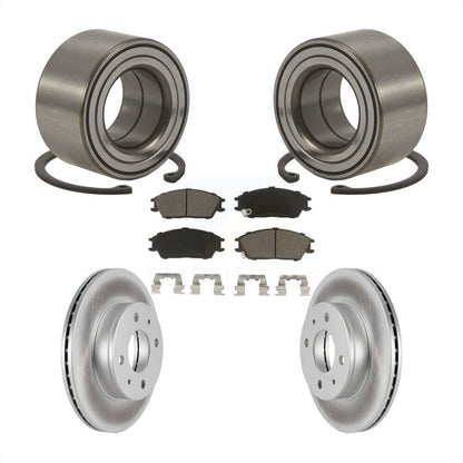 Kit de plaquettes de Rotor de frein à disque revêtu de roulement de roue avant, pour Hyundai Accen 2000 – 2005