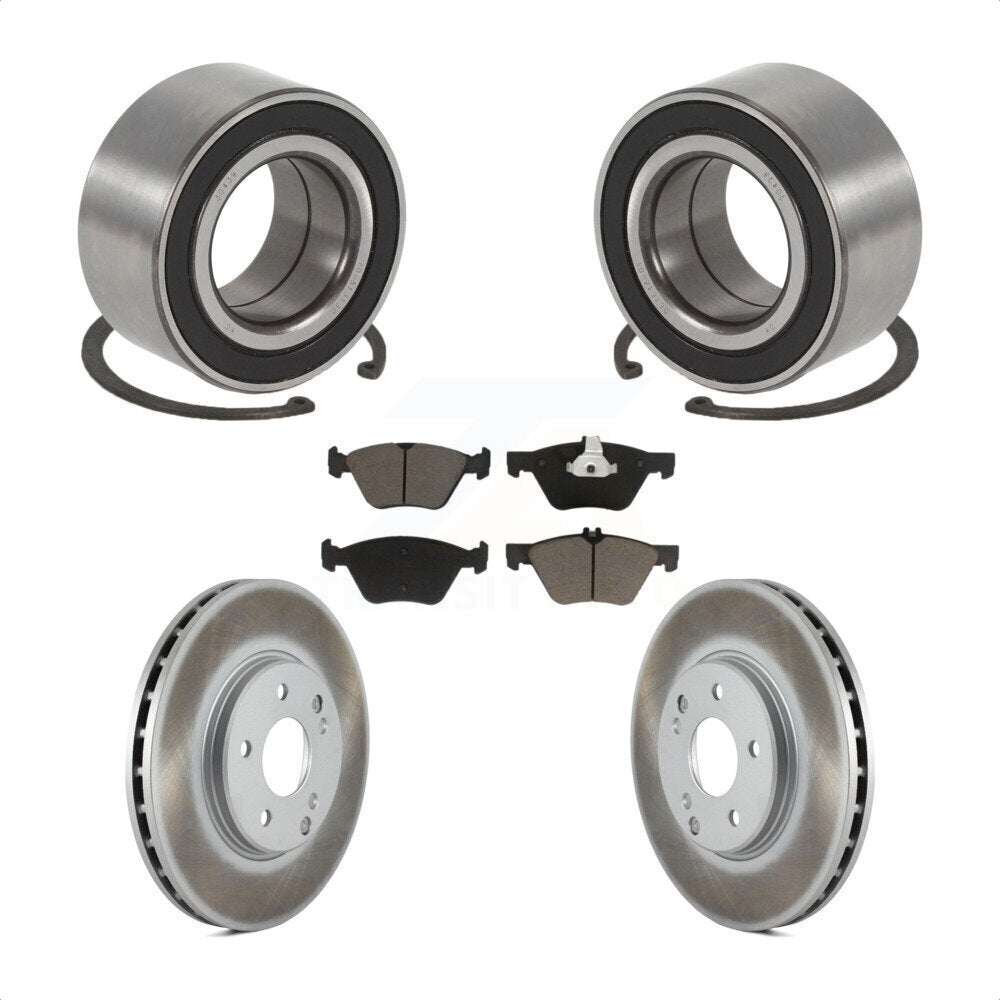 Kit de rotors et plaquettes de frein à disque enduits de roulement de roue avant pour Mercedes-Benz E32