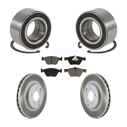 Kit de rotors et plaquettes de frein à disque enduits de roulement de roue avant pour Mercedes-Benz E32