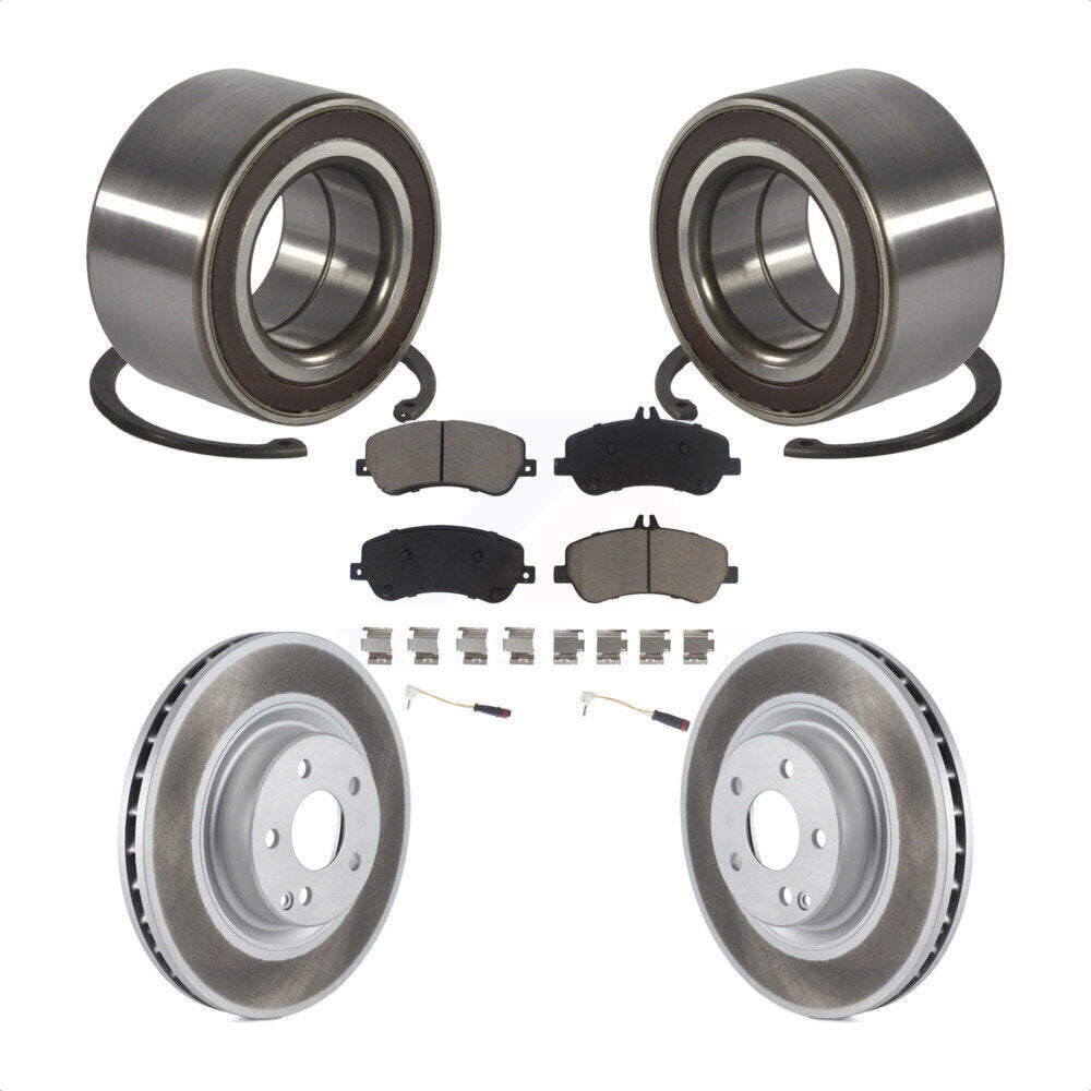 Kit de Rotor et de plaquettes de frein revêtus de roulement de roue avant, pour Mercedes-Benz GLK350 GLK25