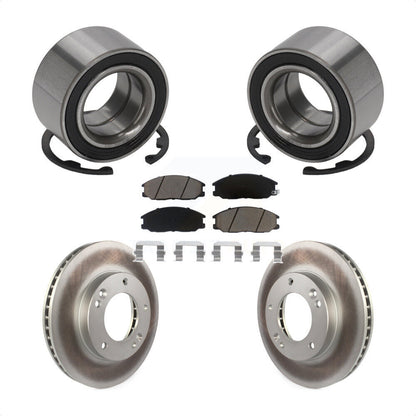 Kit de rotors et plaquettes de frein à disque revêtus de roulement de roue avant pour Kia Sorent 2003 – 2006
