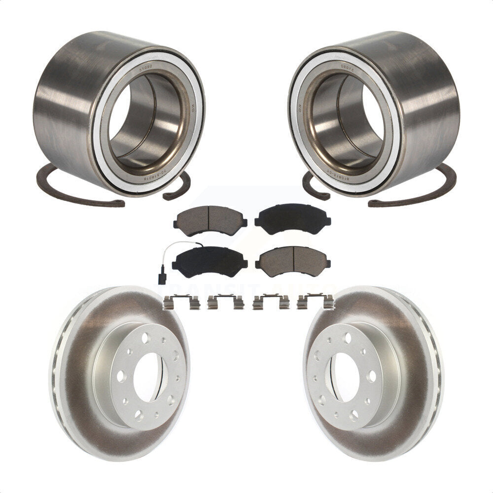 Kit de plaquettes de Rotor de frein revêtues de roulement de roue avant, pour Ram ProMaster 2500 3500 150