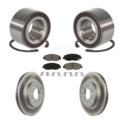 Kit de rotors et plaquettes de frein à disque enduits de roulement de roue avant pour Honda Insight