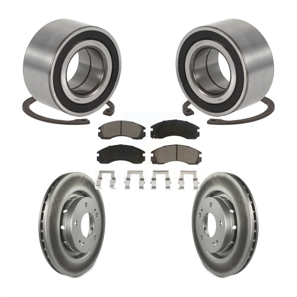 Kit de plaquettes de Rotor de frein, manteau de roulement de roue avant pour Mitsubishi Outlande 2005 – 2006