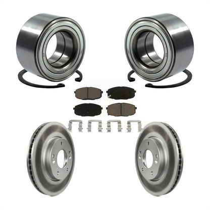 Kit de Rotor et plaquettes de frein à disque revêtus de roulement de roue avant, pour Kia Forte koup Forte