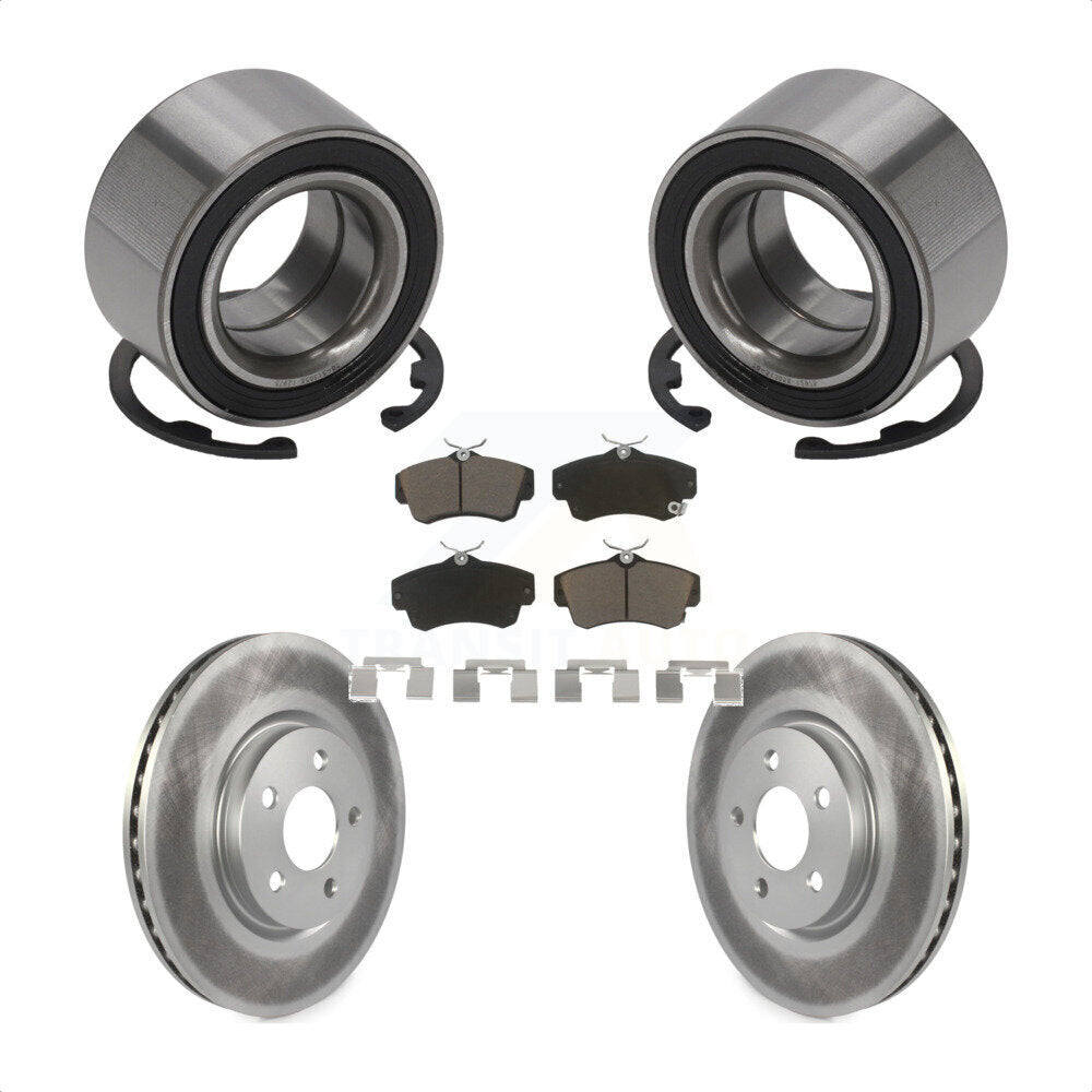 Kit de Rotor et plaquettes de frein à disque enduit de roulement de roue avant pour Chrysler PT Cruise