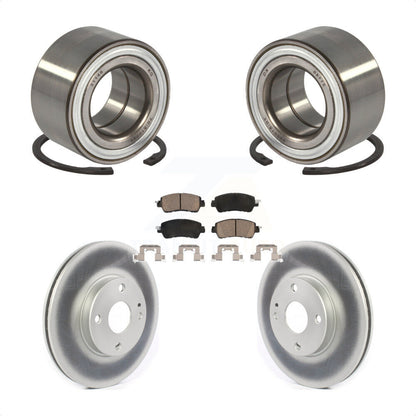 Kit de rotors et plaquettes de frein à disque enduits de roulement de roue avant pour Toyota Yaris iA