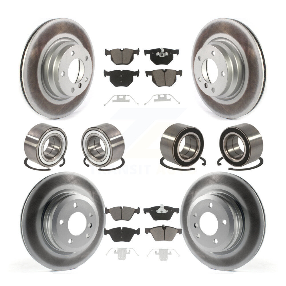 Kit de rotor et de plaquettes de frein à disque revêtus de roulement avant et arrière (10 pièces) pour BMW 330x 2006