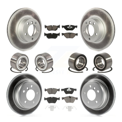 Kit de rotors et plaquettes de frein à disque revêtus de roulements avant et arrière (10 pièces) pour BMW 328xi