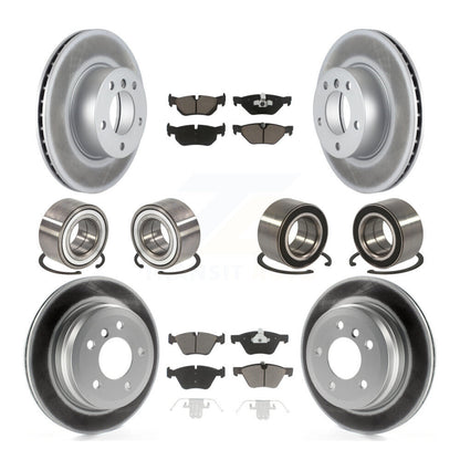 Kit de rotors et plaquettes de frein à disque revêtus de roulement avant et arrière (10 pièces) pour BMW 328xi 325x
