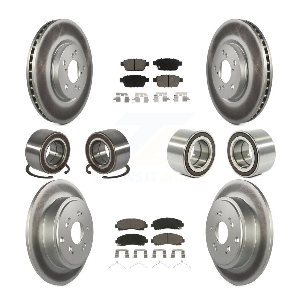 Kit de plaquettes de Rotor de frein, roulement avant et arrière (10 pièces) pour Honda Ridgelin 2006 – 2014