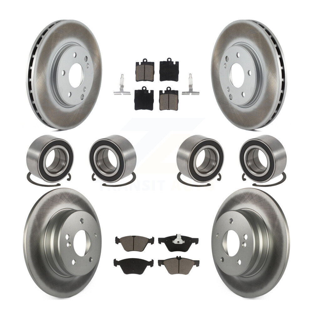 Kit de plaquettes de Rotor de frein à disque revêtu de roulement avant et arrière (10 pièces) pour Mercedes-Benz E32