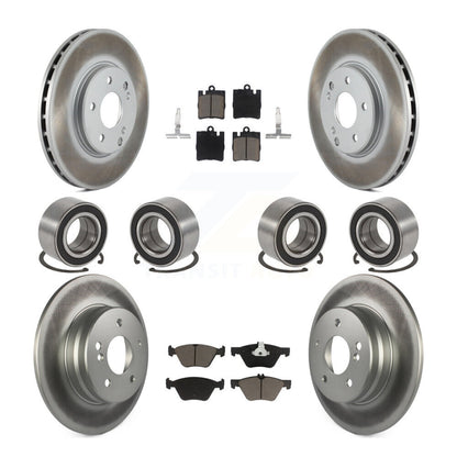 Kit de plaquettes de Rotor de frein à disque revêtu de roulement avant et arrière (10 pièces) pour Mercedes-Benz E32