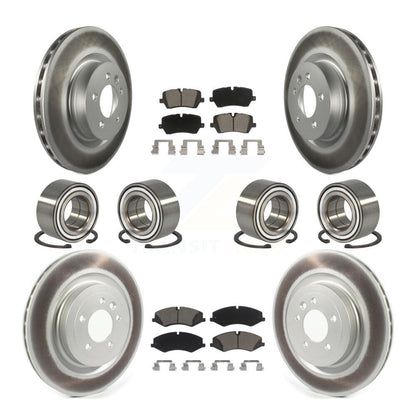Kit de plaquettes de rotor de frein enduites de roulement avant et arrière (10 pièces) pour Land Rover Range Spor