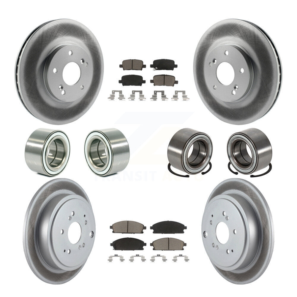 Kit de rotor et de plaquettes de frein à roulement avant et arrière (10 pièces) pour Acura MD 2003 – 2006