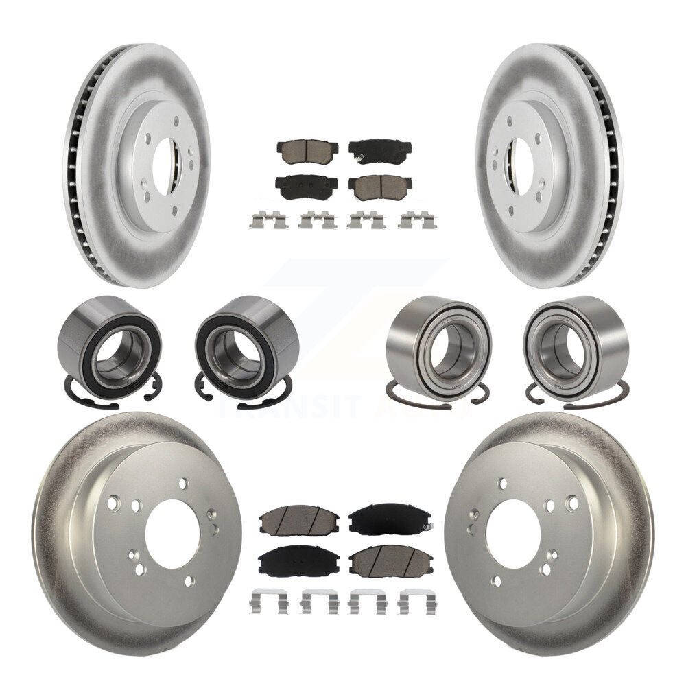 Kit de rotors et plaquettes de frein à roulement avant et arrière (10 pièces) pour Hyundai Santa Fe 4W